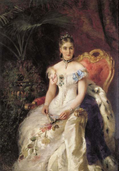 Konstantin Makovsky Portrait of Countess Maria Mikhailovna Volkonskaya France oil painting art